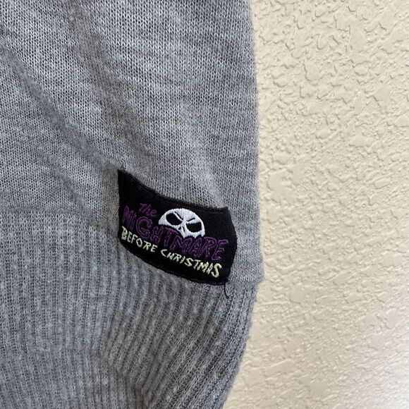 Creepy Crew Nightmare Before Christmas Didn’t Tunic Sweater Grey Black Jack Med - Picture 4 of 8
